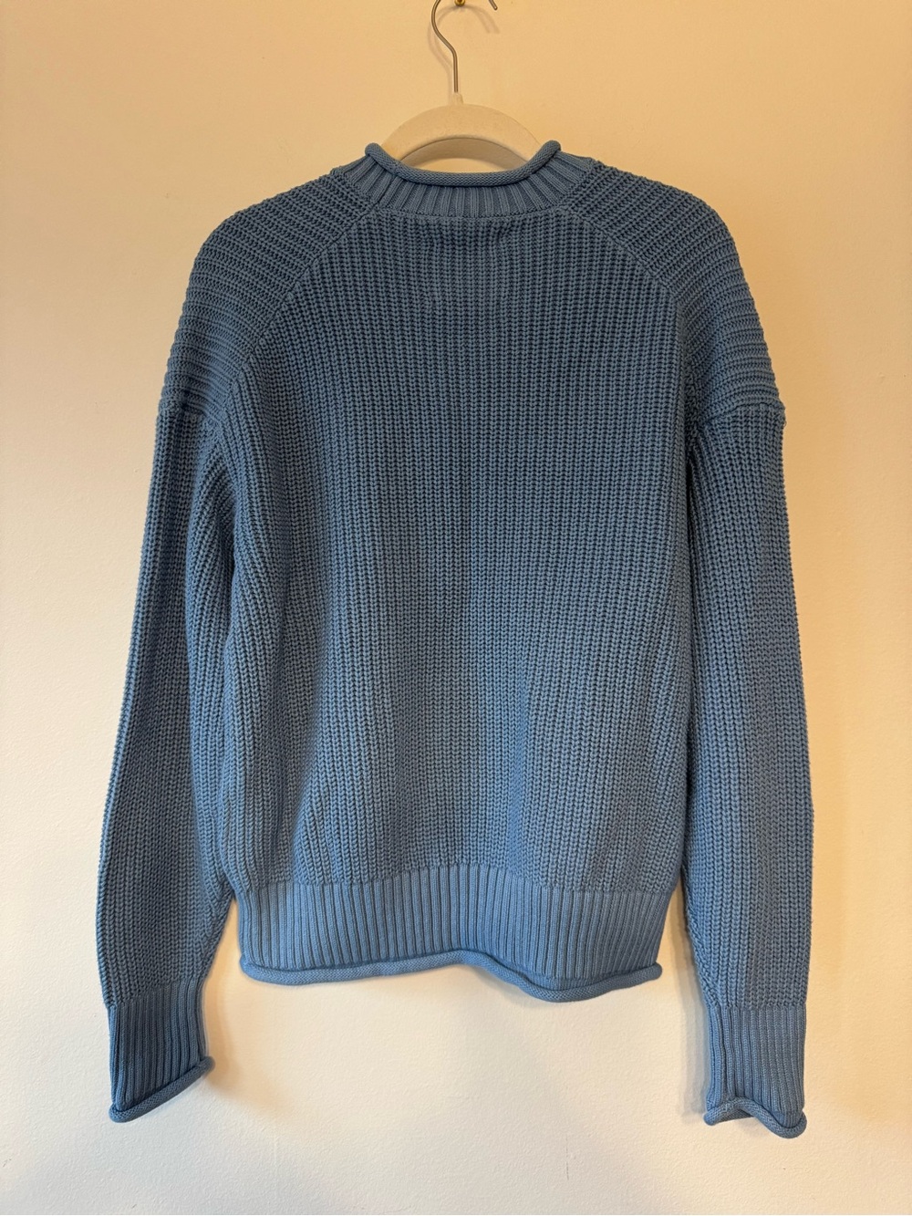 Abercrombie & Fitch Light Blue Chunky Knit Sweater - Picture 6 of 8